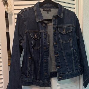 Tasso Elba Women's Dark Blue Jean Jacket